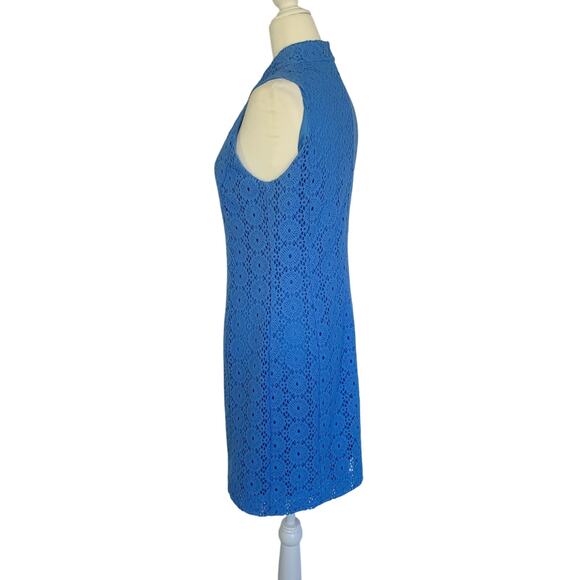 Lilly Pulitzer Blue Lace Dress M - Picture 3 of 6
